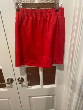 J. Crew Red Mini Skirt